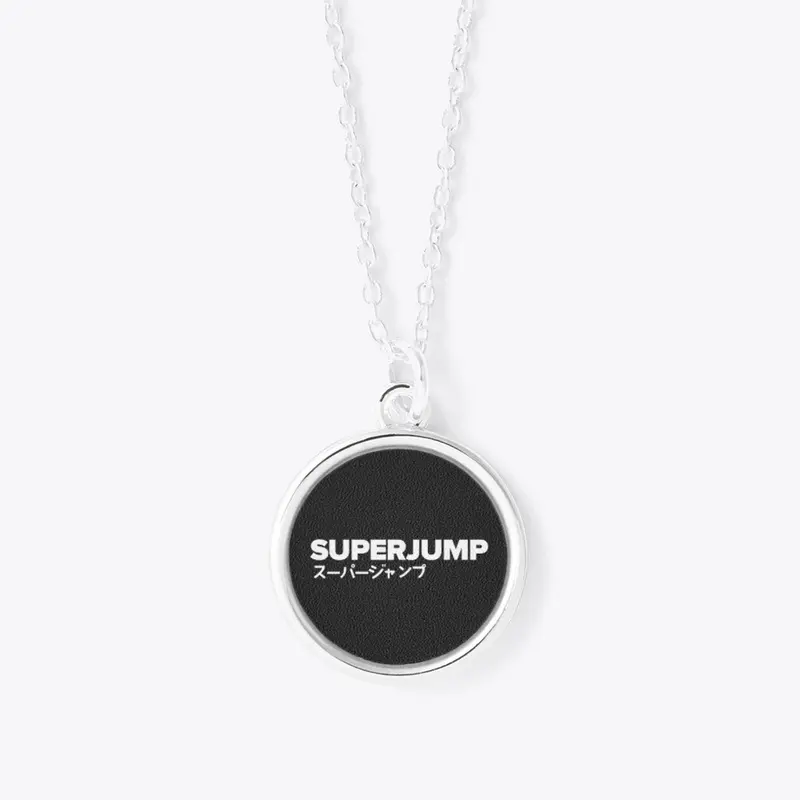 SUPERJUMP Pendant Necklace (White Logo)